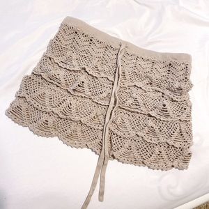 BCBG crochet mini skirt